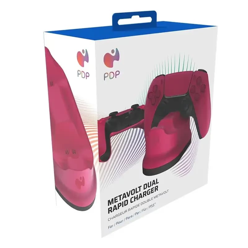 Chargeur Manette PS5 PDP Cosmic Red