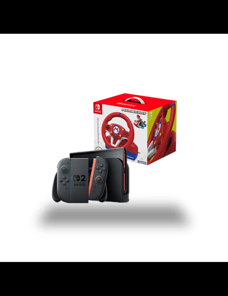 Pack: Nintendo Switch 2 + Mario Kart Racing Wheel Pro Mini